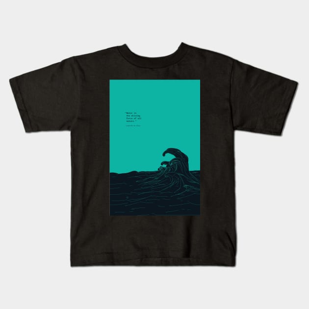 Water Kids T-Shirt by lvrdesign